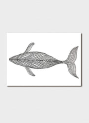 Greeting Card - Whale