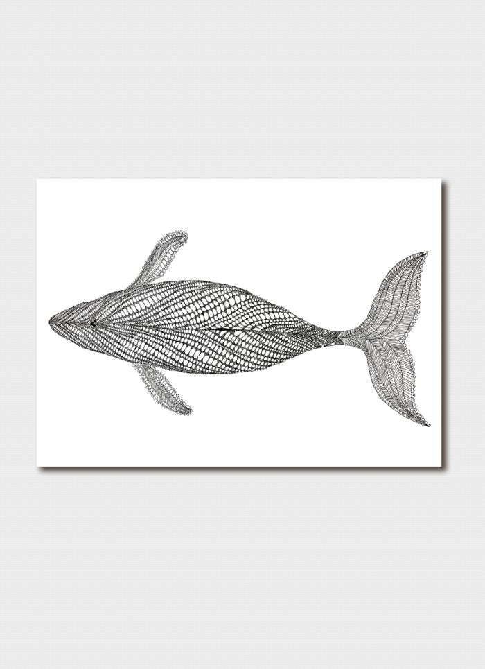Greeting Card - Whale