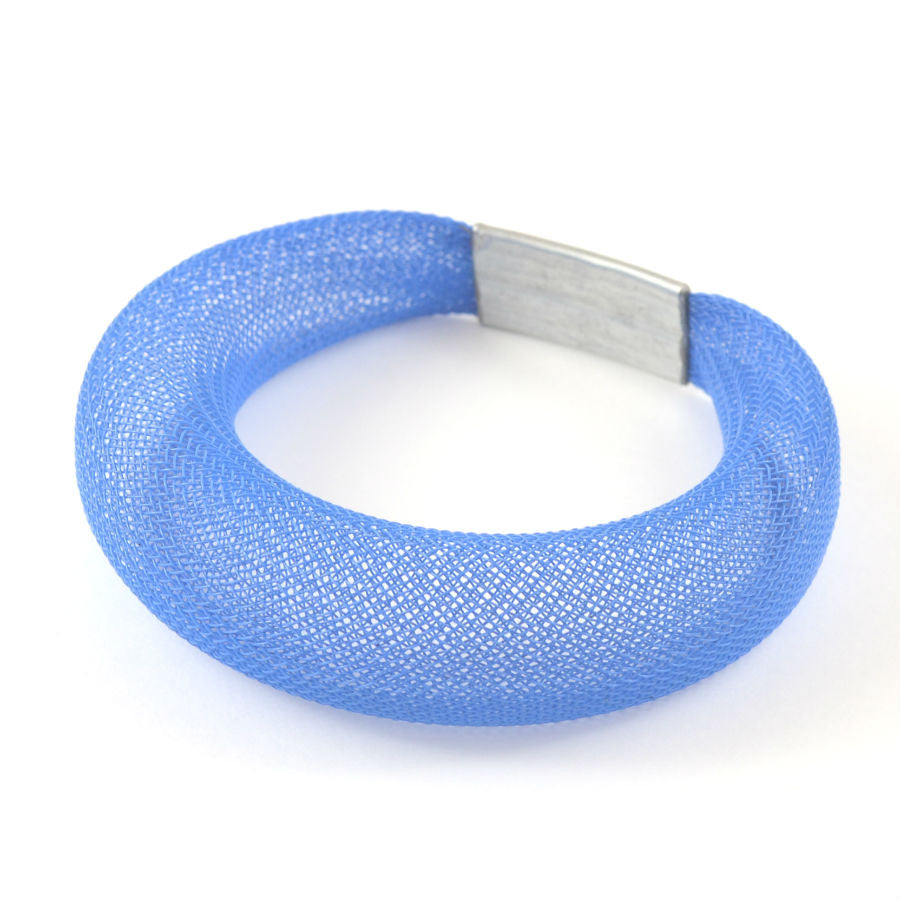 Sophia Emmett Single Mesh Bracelet Blue Large