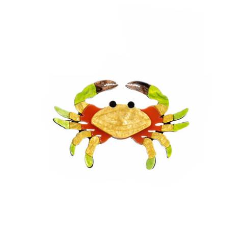 Brooch - Crab Yellow