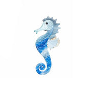 Brooch - Seahorse Blue
