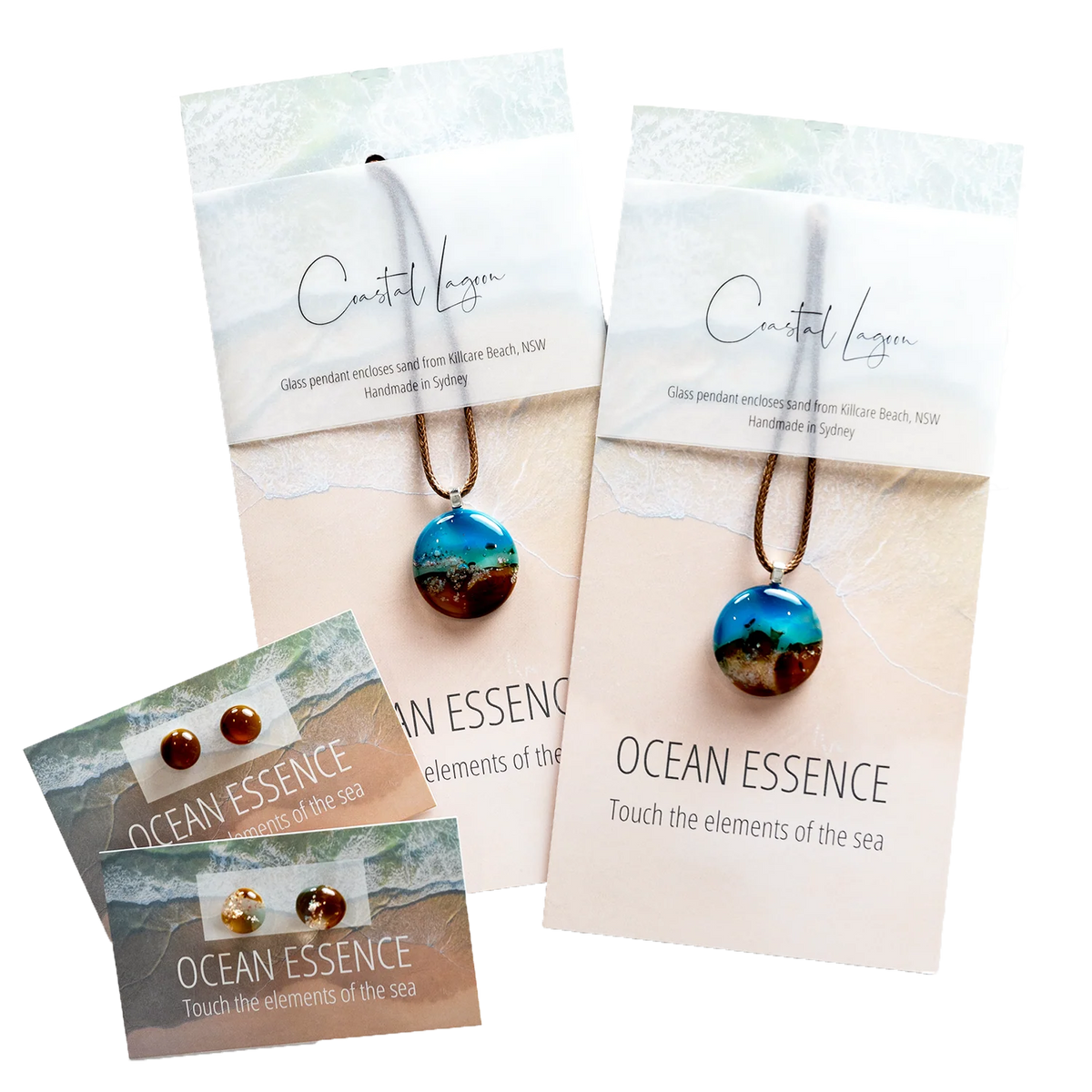 Ocean Essence Coastal Lagoon Stud Earrings