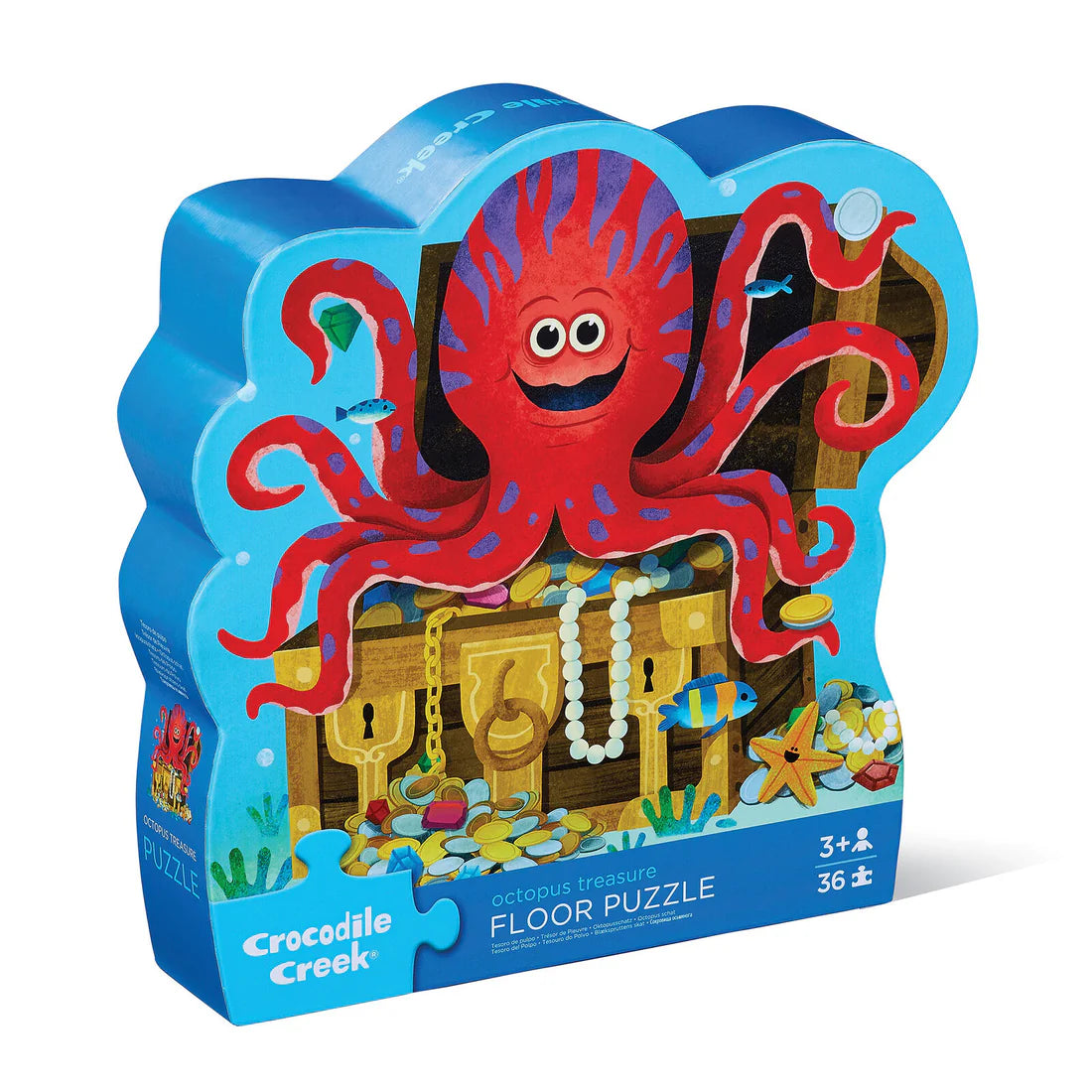 Classic Floor Puzzle 39 pc - Octopus Treasure - Tiger Tribe
