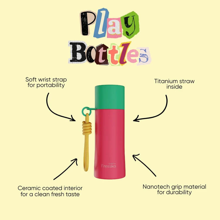 Fressko Play Bottle Ceramic Crush Red 420ml