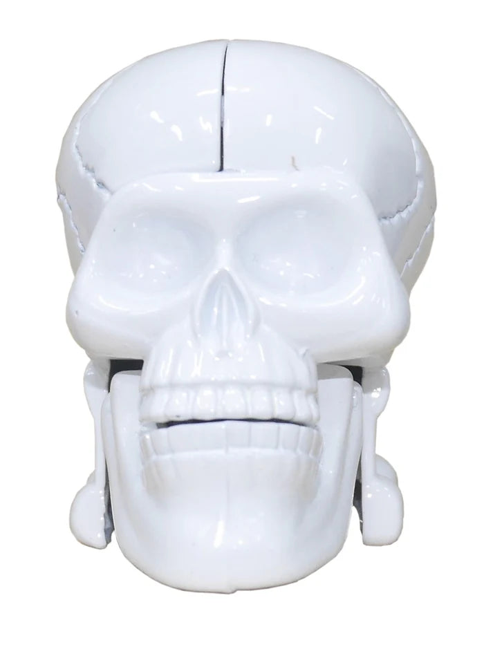 Die Cast Pencil Sharpener - White Skull