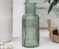 Ellis Glass Vase 16x28cm Green - Coast to Coast