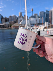 Museum Enamel Mug - White
