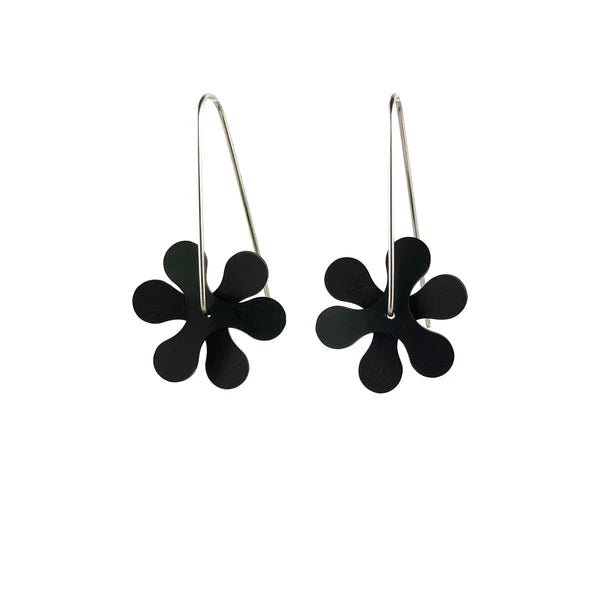 F!NK Earrings Propeller Curve Black