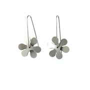 F!NK Earrings Propeller Curve Silver