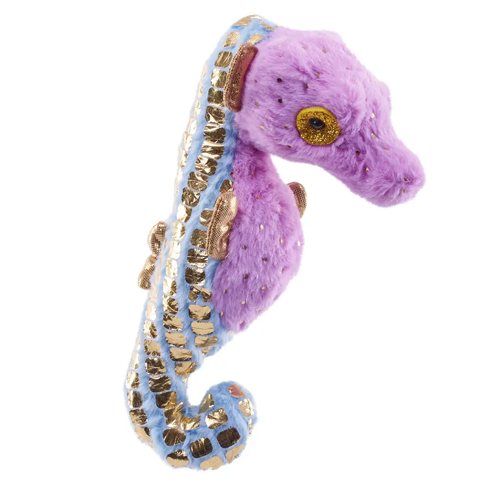 Folikins Junior Seahorse Purple Plush Toy