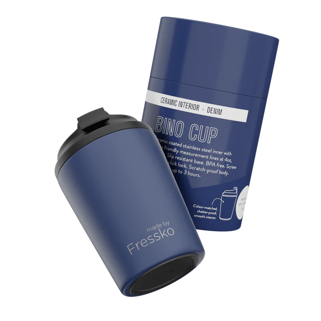 Fressko Bino Cup 8oz Ceramic - Denim