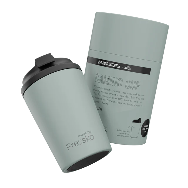 Fressko Camino Cup 12oz Ceramic - Sage