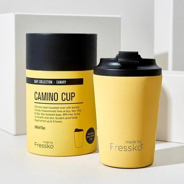 Fressko Camino Cup Stainless Steel 340ml Canary