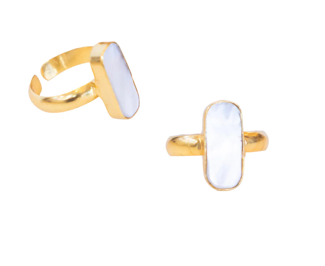 Gemajesty Single Mother of Pearl Ring Collar