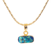 Gemajesty Vikki Pendant Collar + Chain Abalone Shell