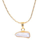 Gemajesty Vikki Pendant Collar + Chain Baroque Pearl