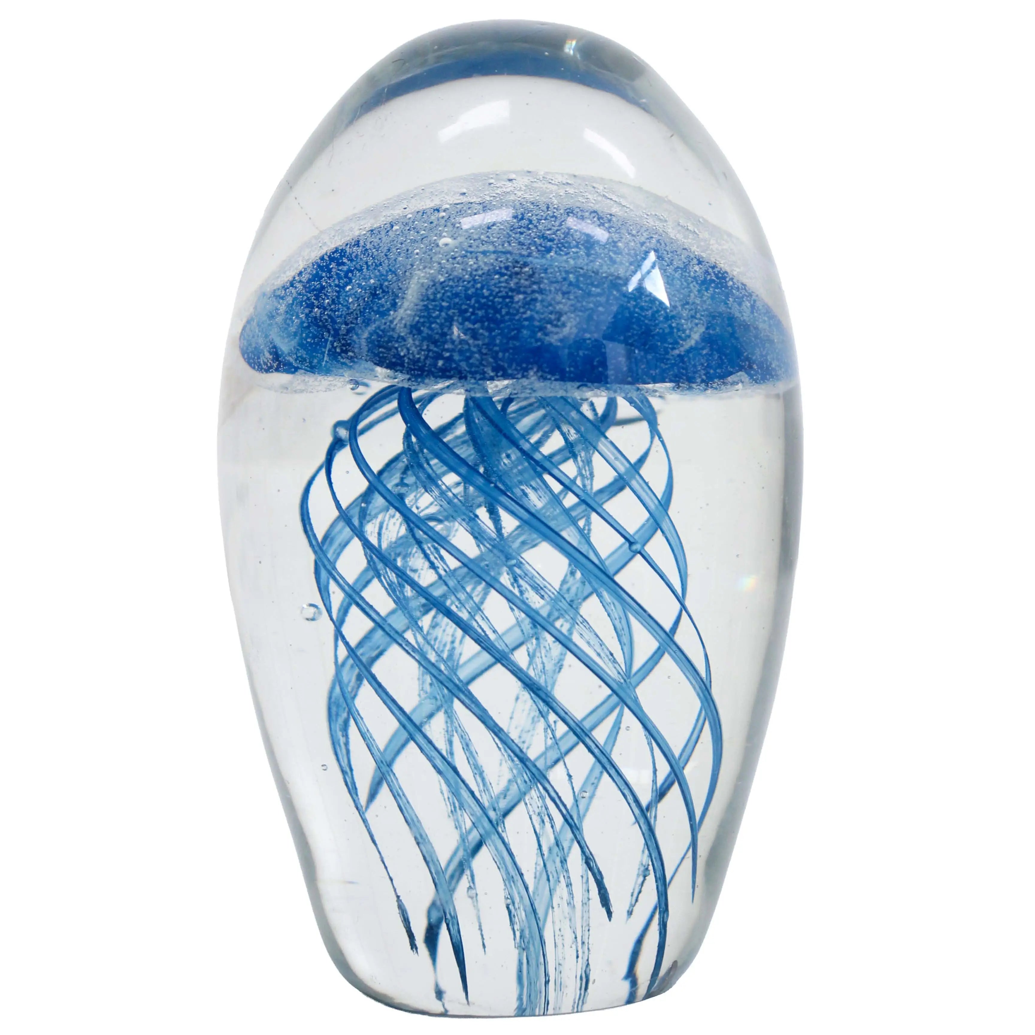 Glass Jellyfish Medium Aqua