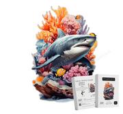 Puzzle Art Australia Wooden Puzzle A3 - Great White Shark