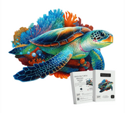 Puzzle Art Australia Wooden Puzzle A3 -  Green Sea Turtle