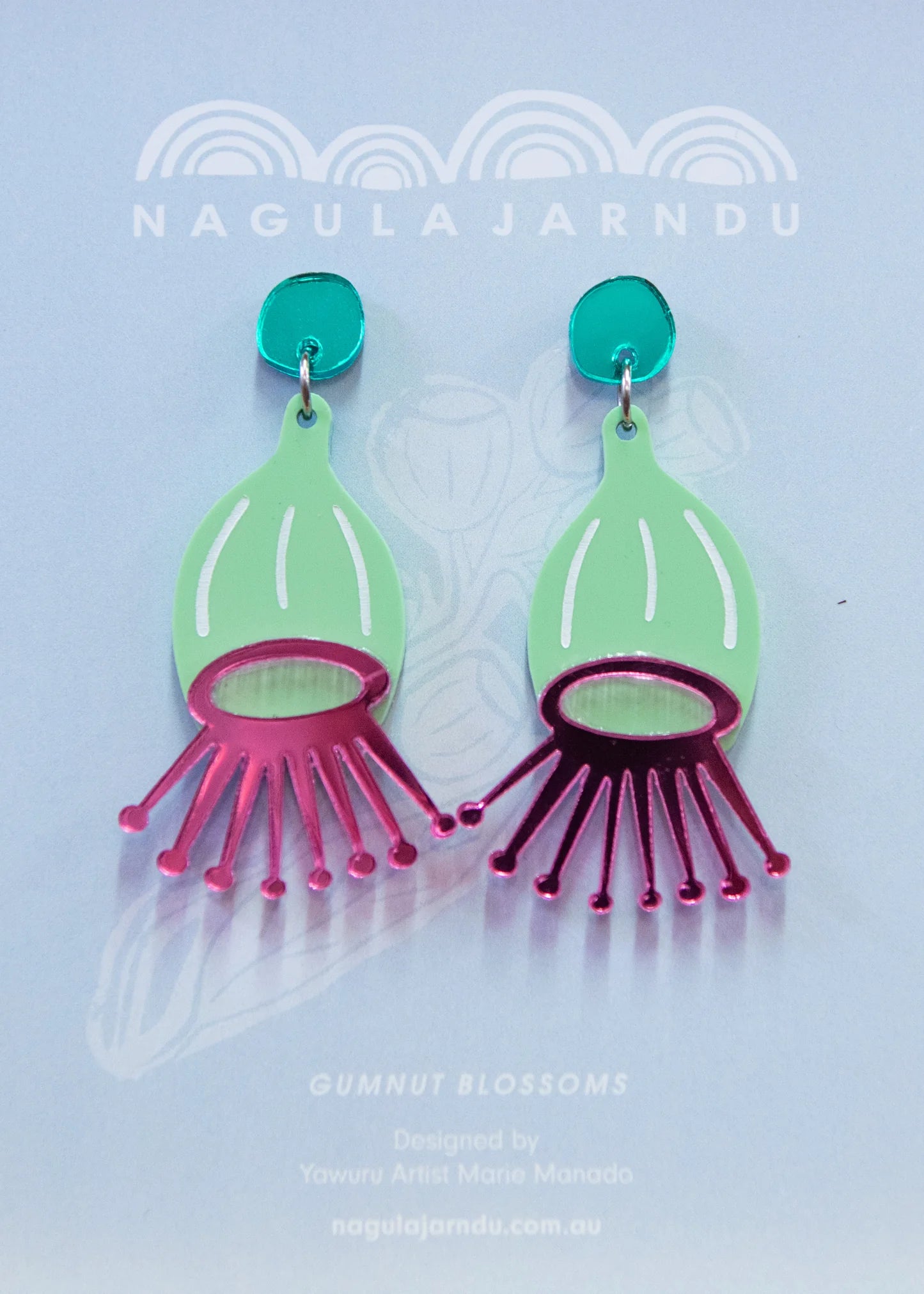 Nagula Jarndu Earrings Gumnuts - Marie Manado