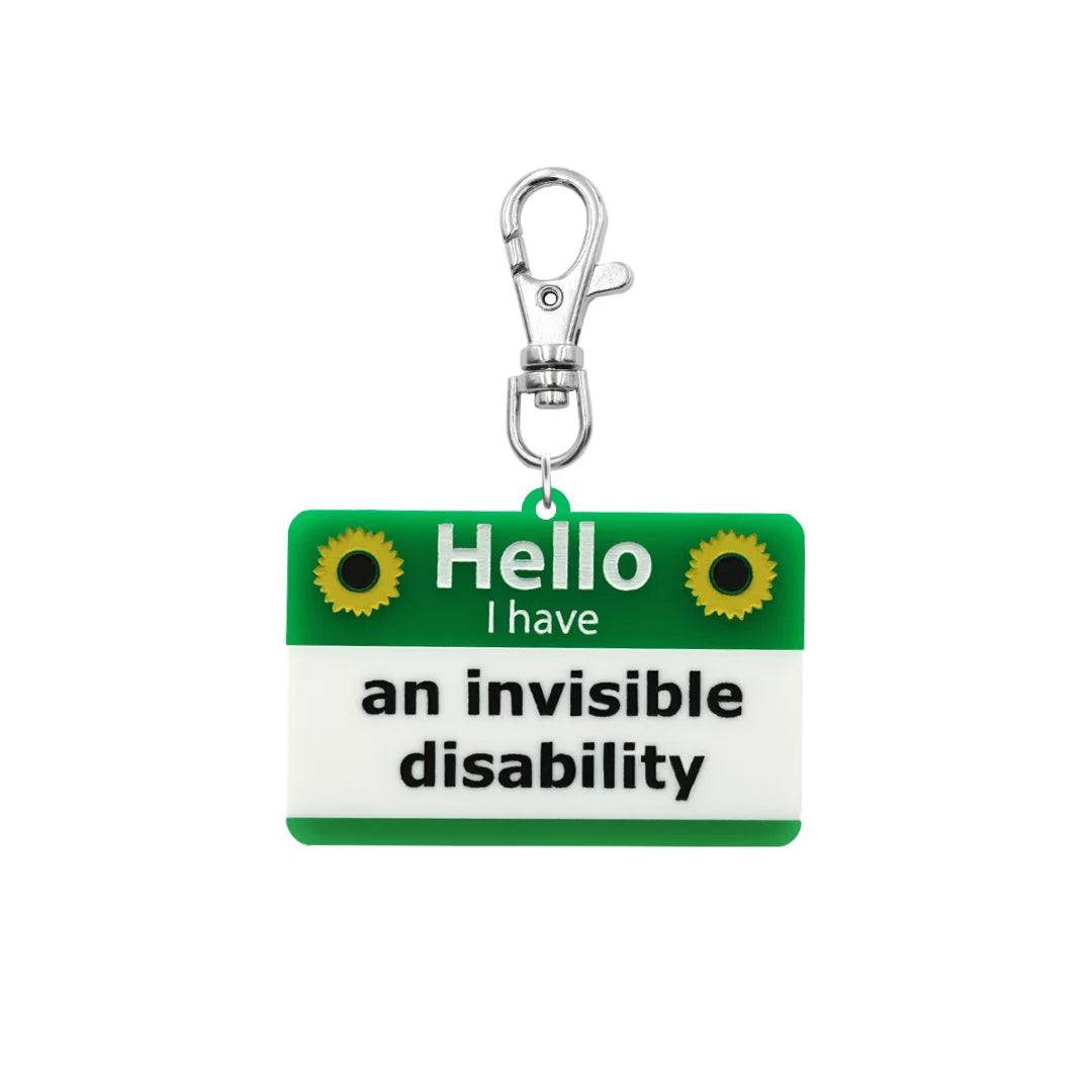 Haus of Dizzy Invisible Disability Double Sided Lanyard Tag