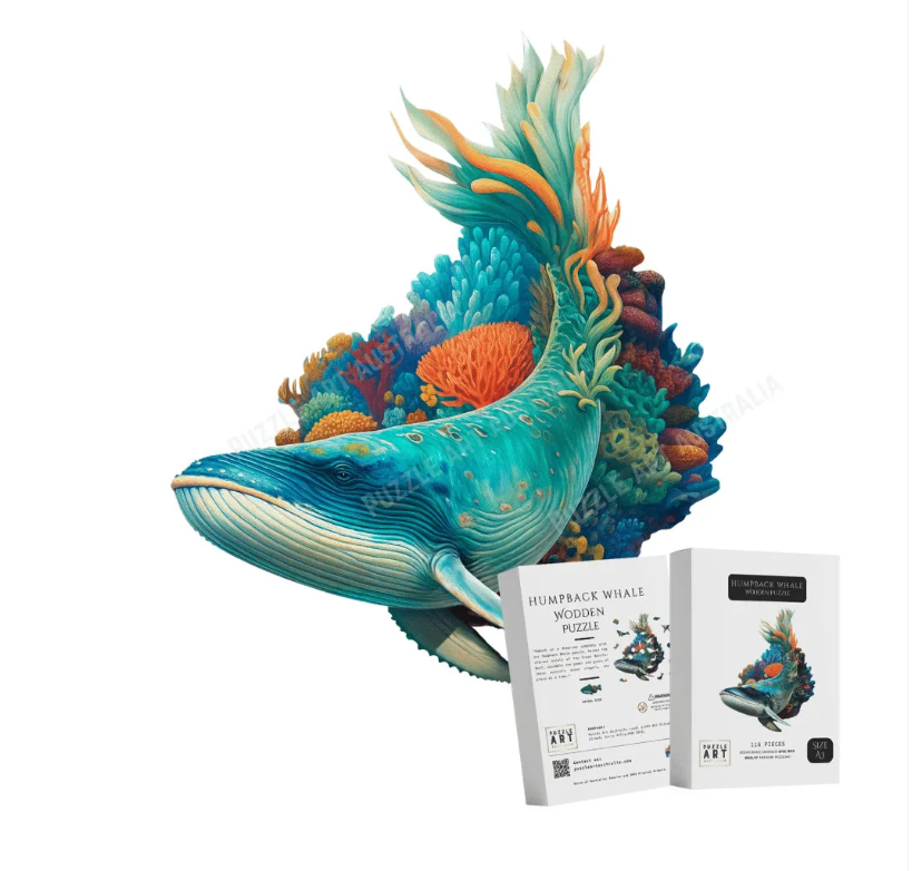 Puzzle Art Australia Wooden Puzzle A3 - Humpback Whale