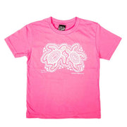 T-shirt - Kids Glitter Turtle Pink Size 4