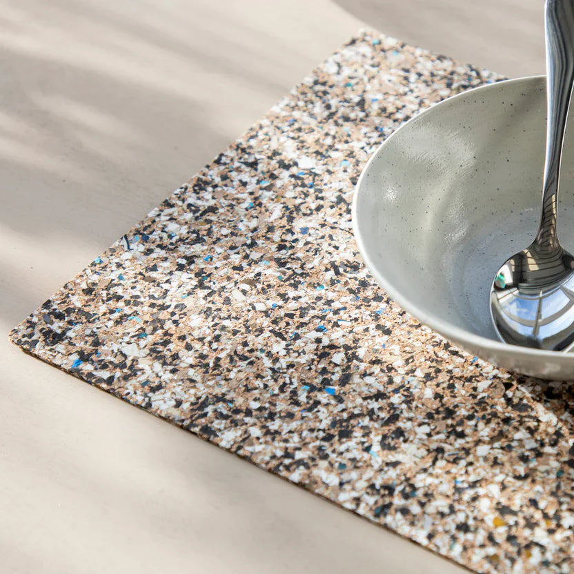Love Liga Beach Clean Cork Placemats Rectangle Set of 4