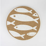 Love Liga Cork Placemat Fish White