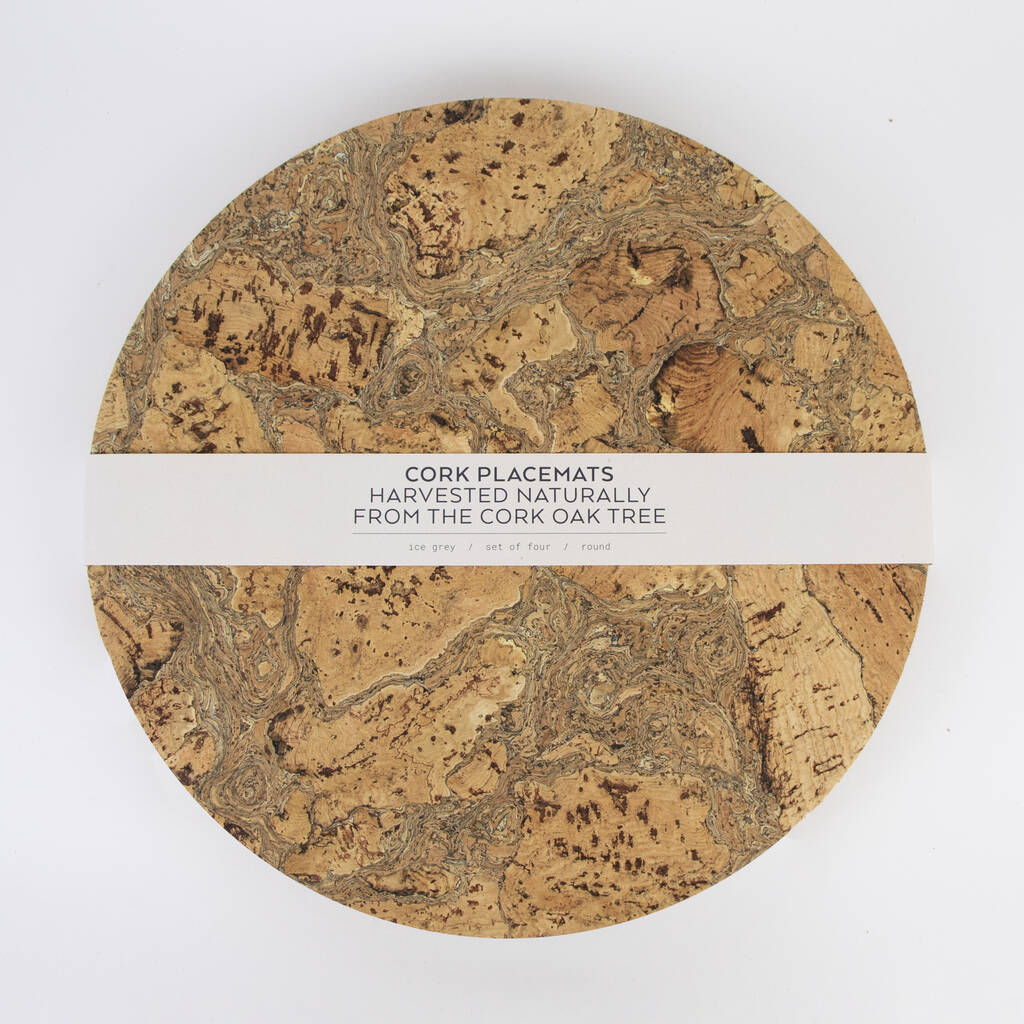 Love Liga Natural Cork Placemat Set of 4