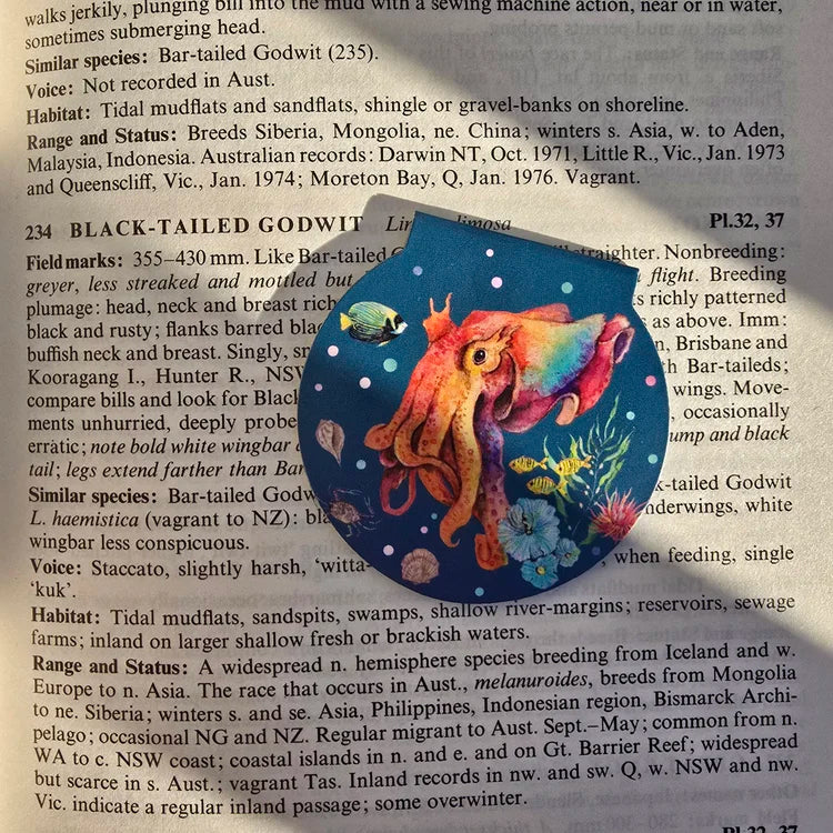 Magnetic Bookmark - Cuttlefish