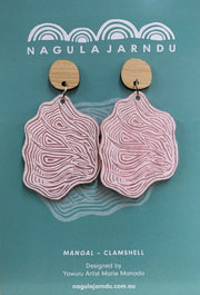 Nagula Jarndu Earrings Mangal (Clam Shell) - Marie Manado