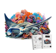 Puzzle Art Australia Wooden Puzzle A3 - Manta Ray