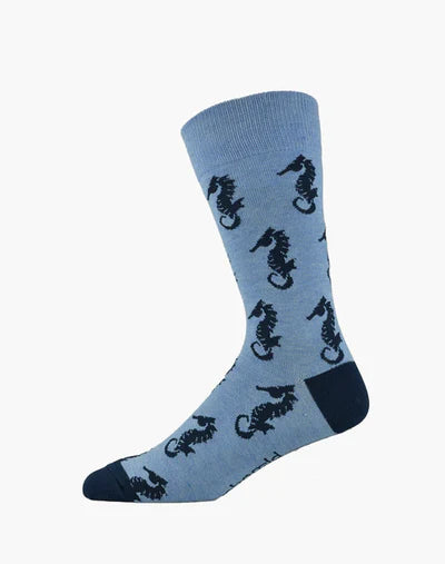 Bamboo Socks - Sea Horse - 7-11