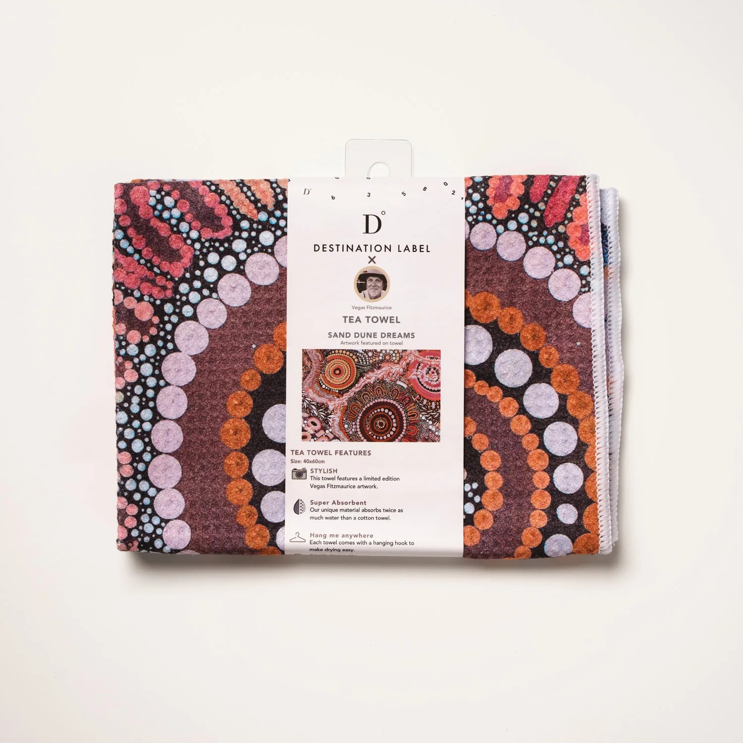 Microfibre Tea Towel - Sand Dune Dreams