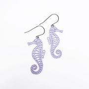 Denz & Co Seahorse Earrings in Lilac