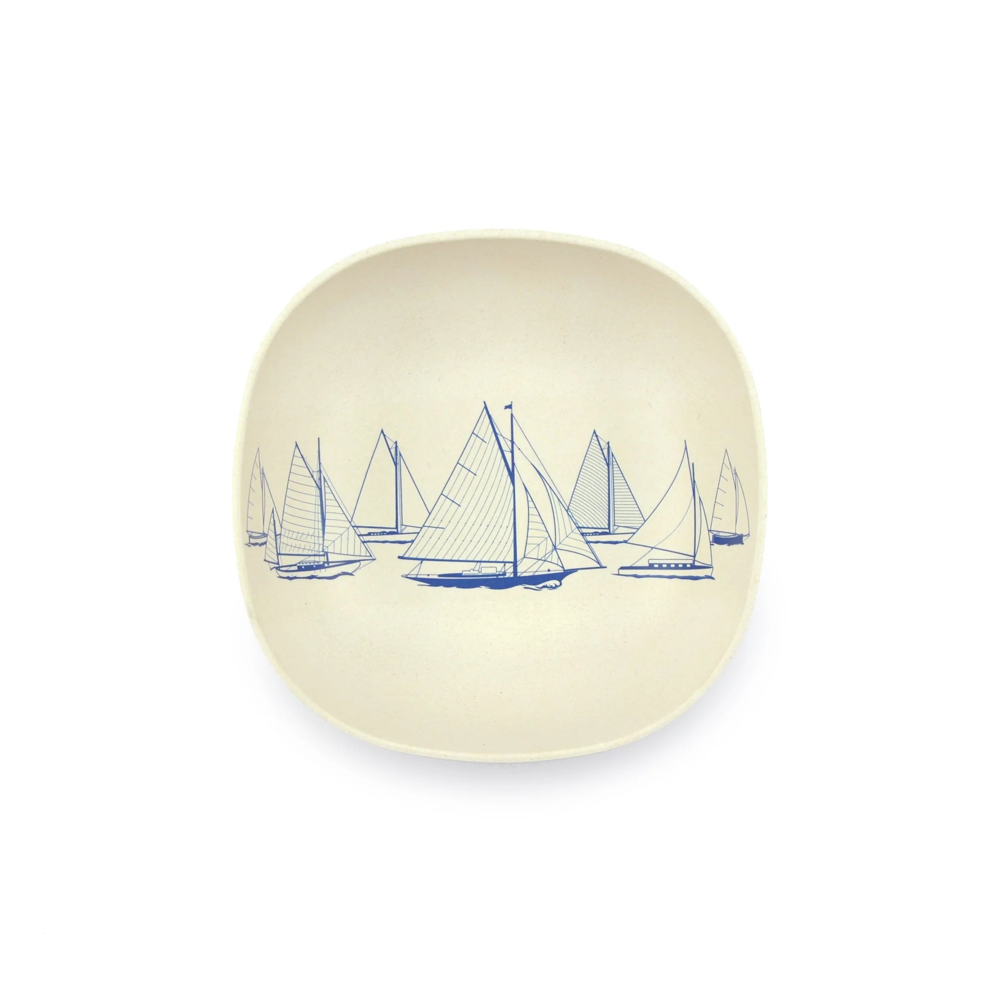 Bamboo Cereal Bowl 15cm - Nautigo 'Sail Away'