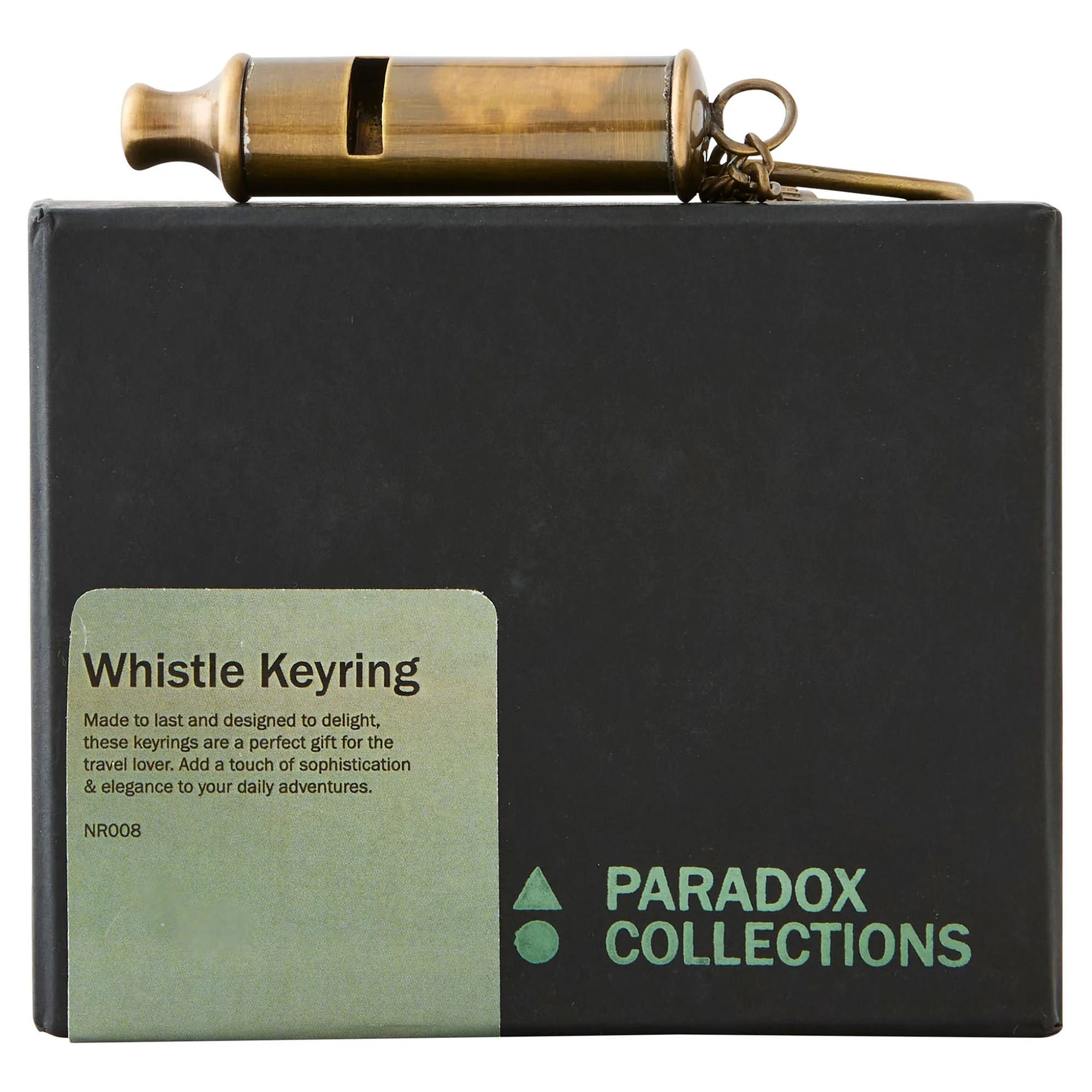 Paradox Nautical Brass Keyring Whistle