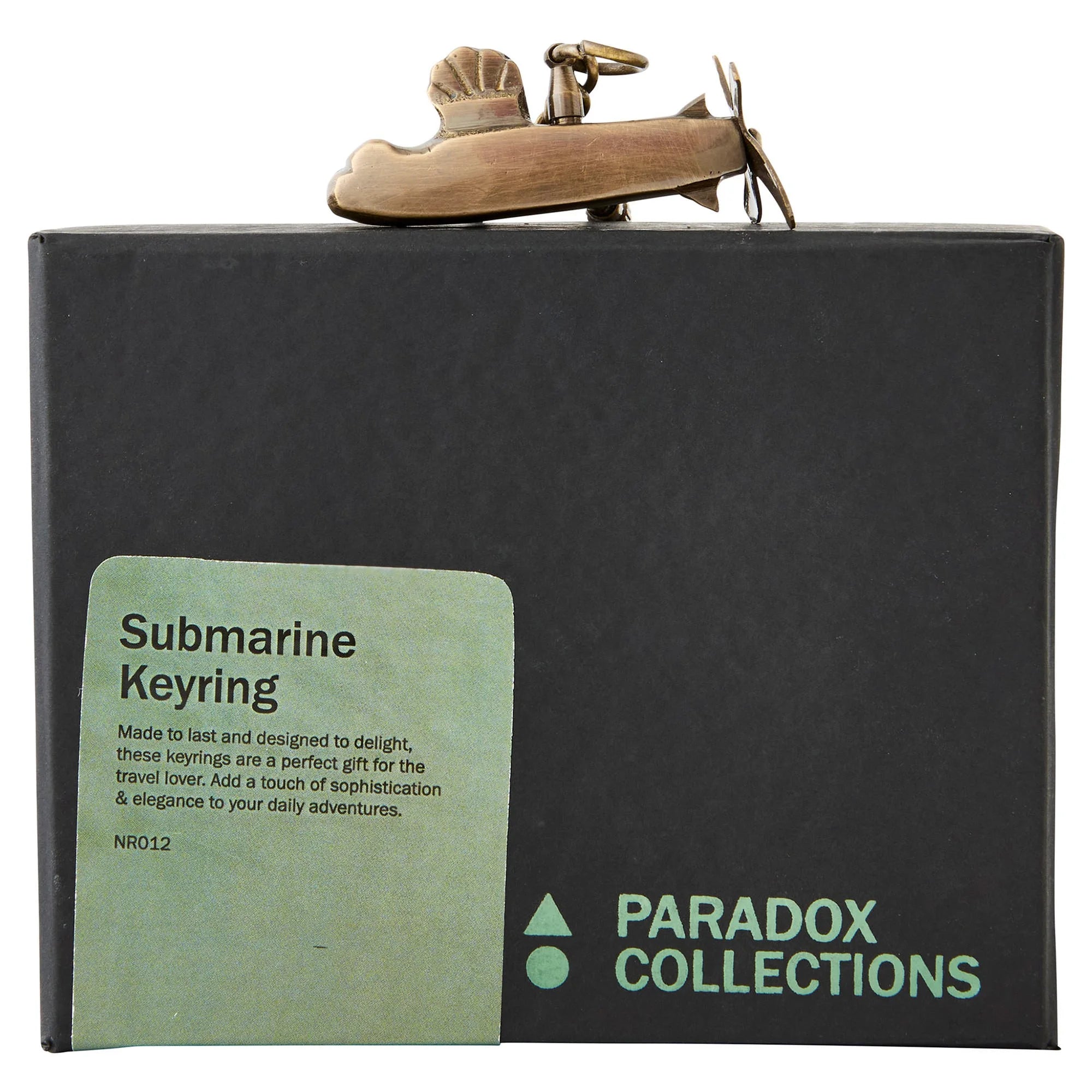 Paradox Nautical Brass Keyring Submarine