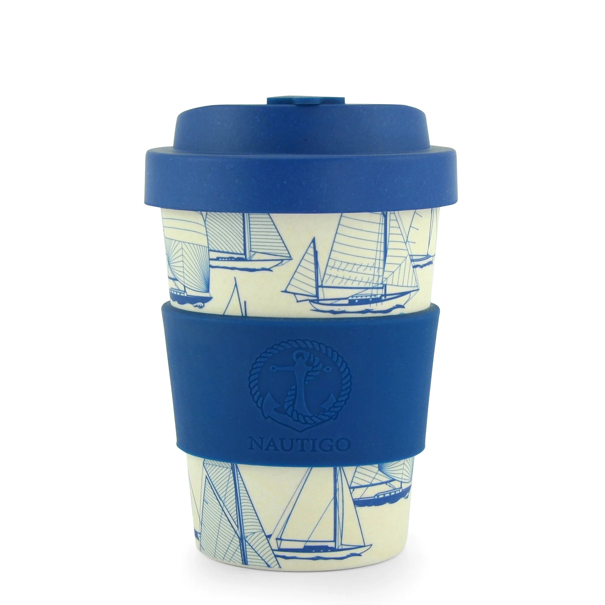 Bamboo Travel Mug 300ml NautiGo 'Sail Away'