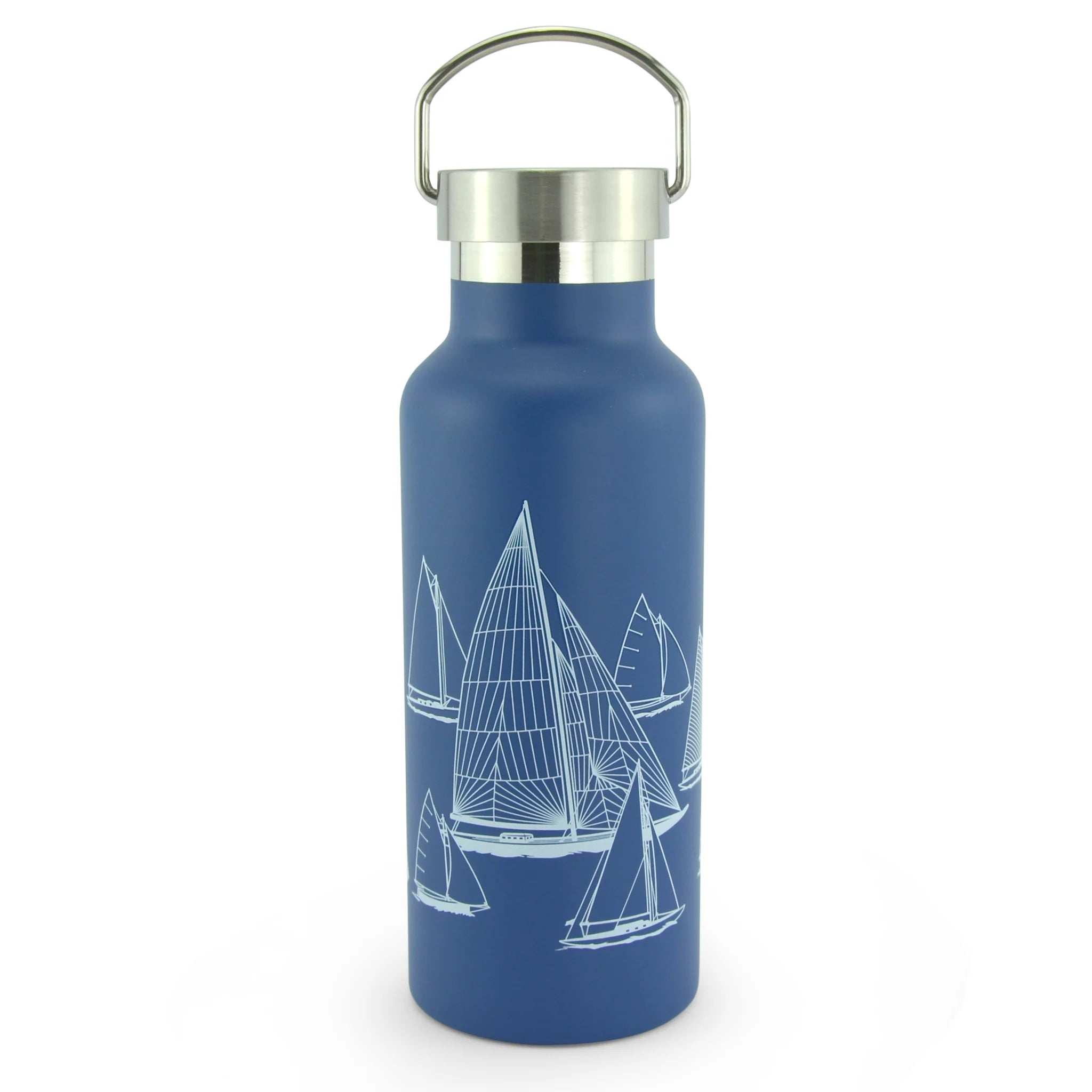 Stainless Steel Water Bottle 500ml - Nautigo 'Sail Away'