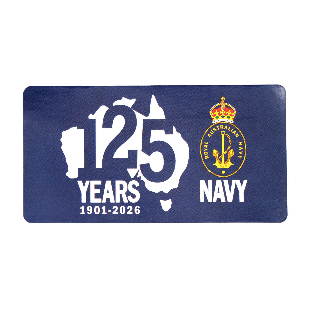 Navy - 125 Years For Our Nation PVC Sticker