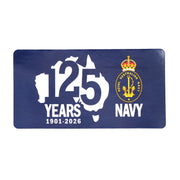 Navy - 125 Years For Our Nation PVC Sticker