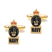 Navy Cuff Links CIIR