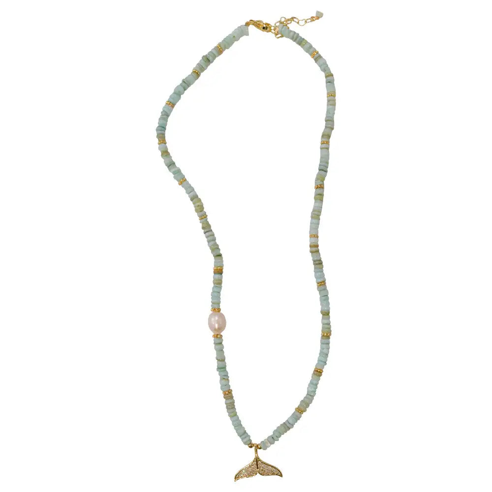 Necklace Pearl Whale