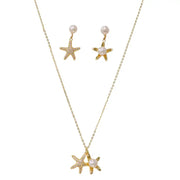 Necklace & Earring Set Pearl S