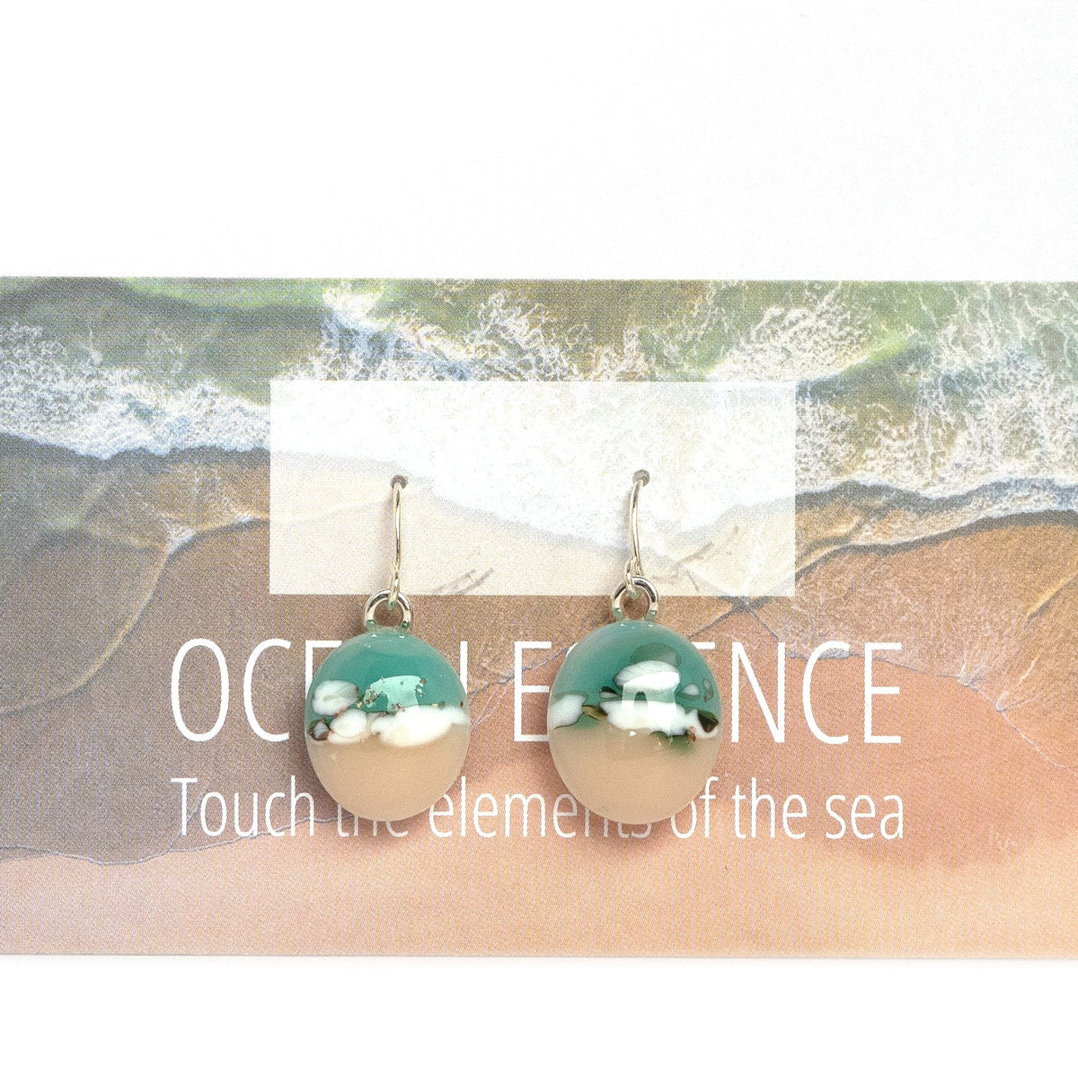 Ocean Essence Emerald Sea Drop Earrings