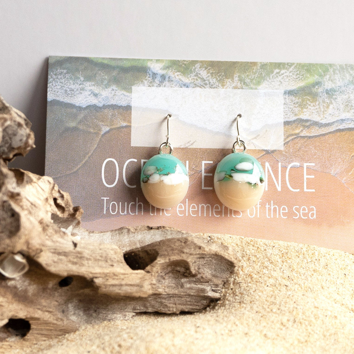Ocean Essence Emerald Sea Drop Earrings