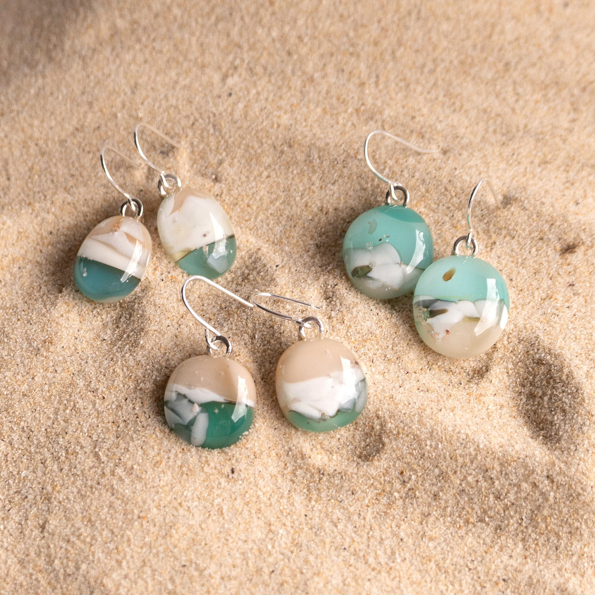 Ocean Essence Emerald Sea Drop Earrings