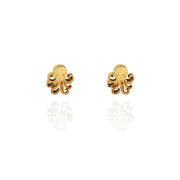 Stud Earrings - Octopus Gold